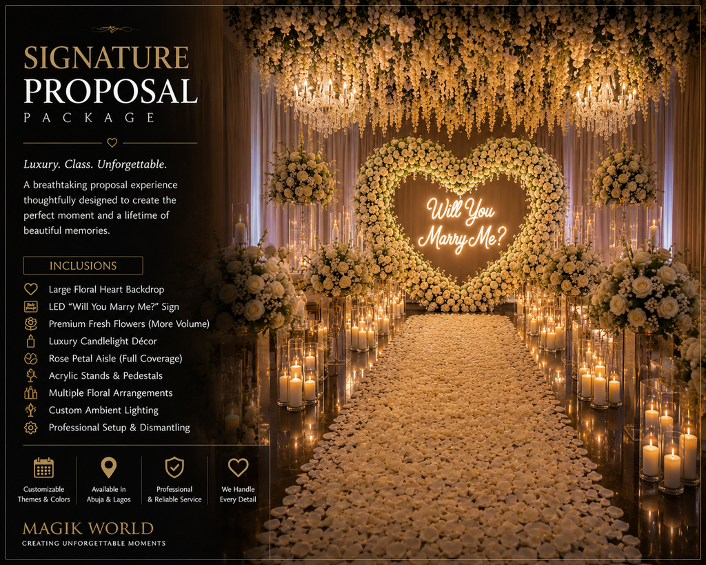 “Will You Marry Me?” Proposal Setup – Premium Engagement Experience