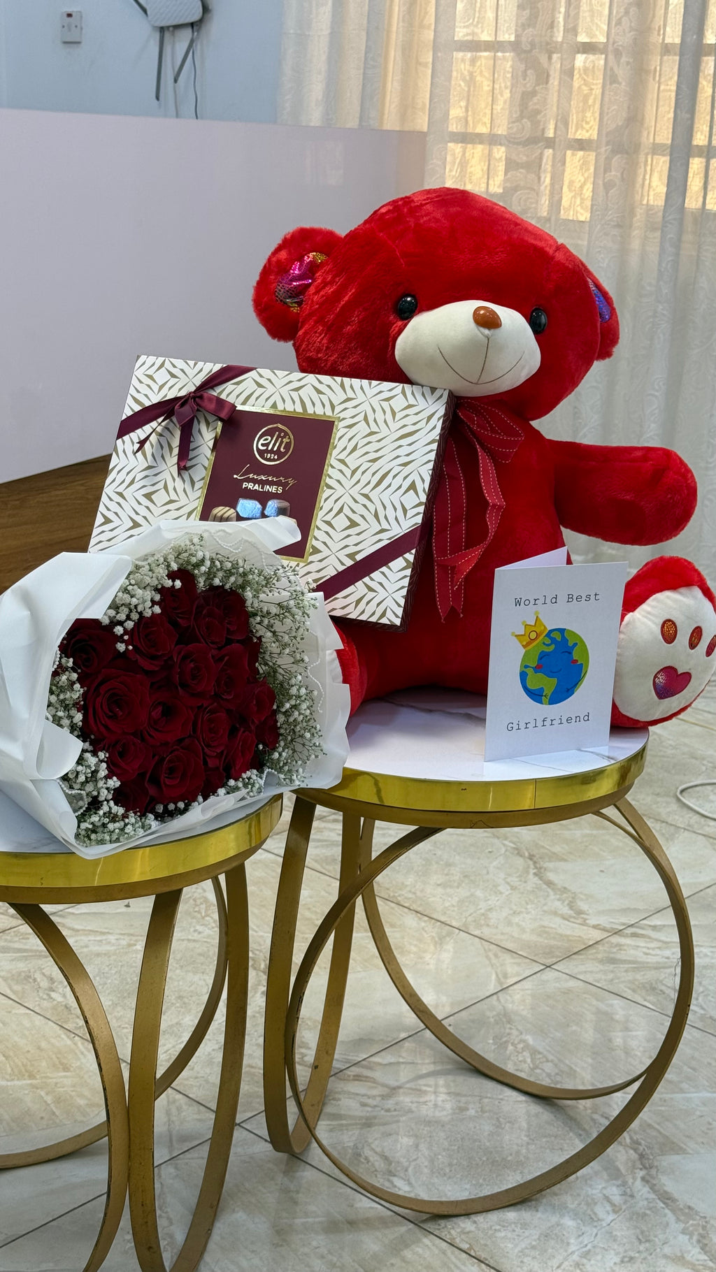 Forever Yours Rose, Teddy & Chocolate Gift Set