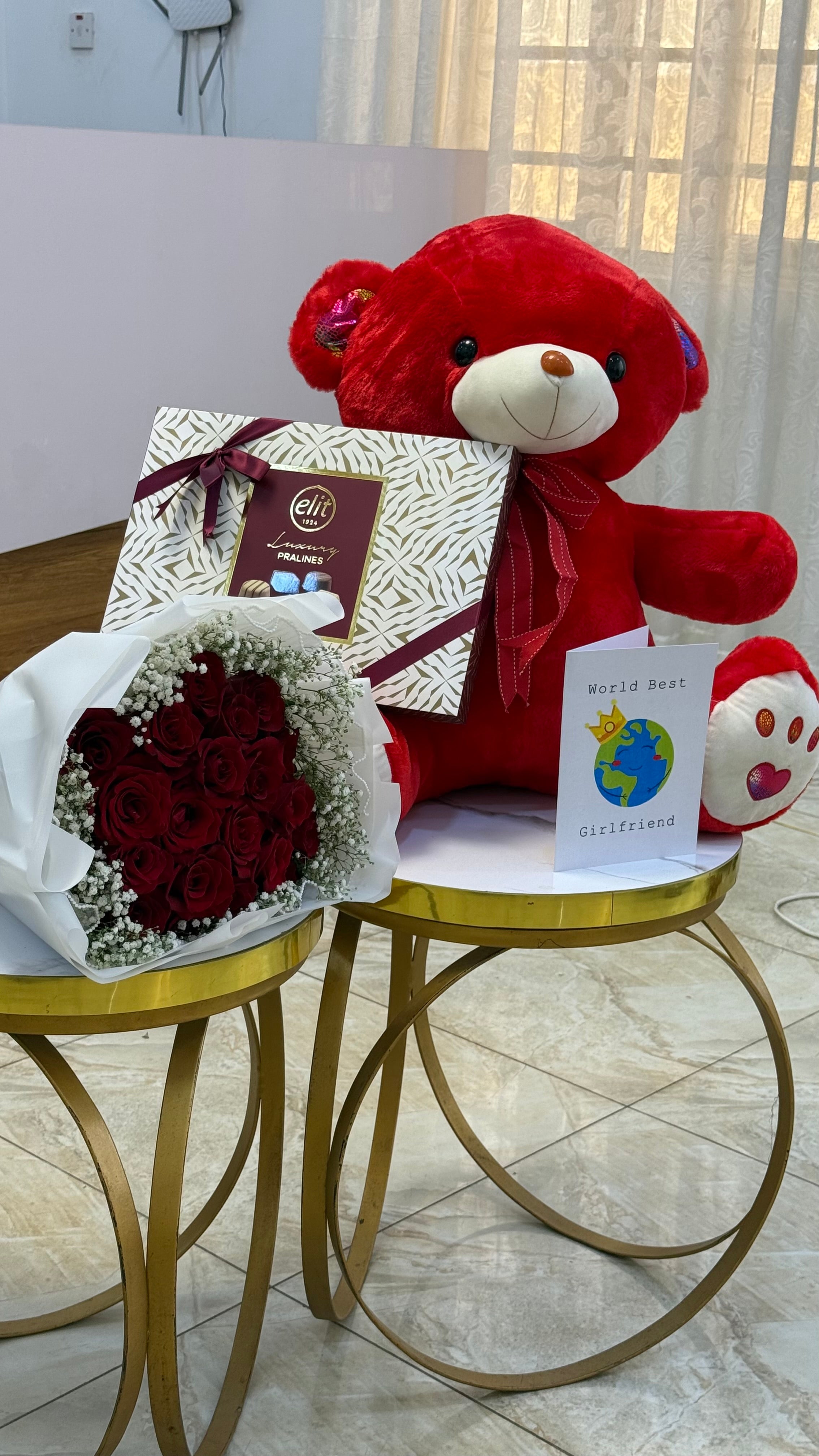 Forever Yours Rose, Teddy & Chocolate Gift Set