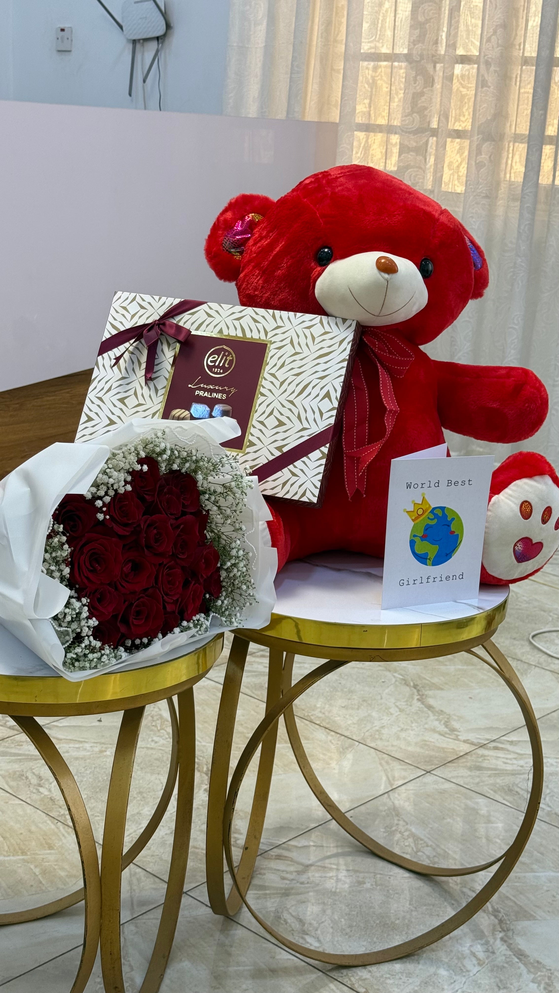 Forever Yours Rose, Teddy & Chocolate Gift Set