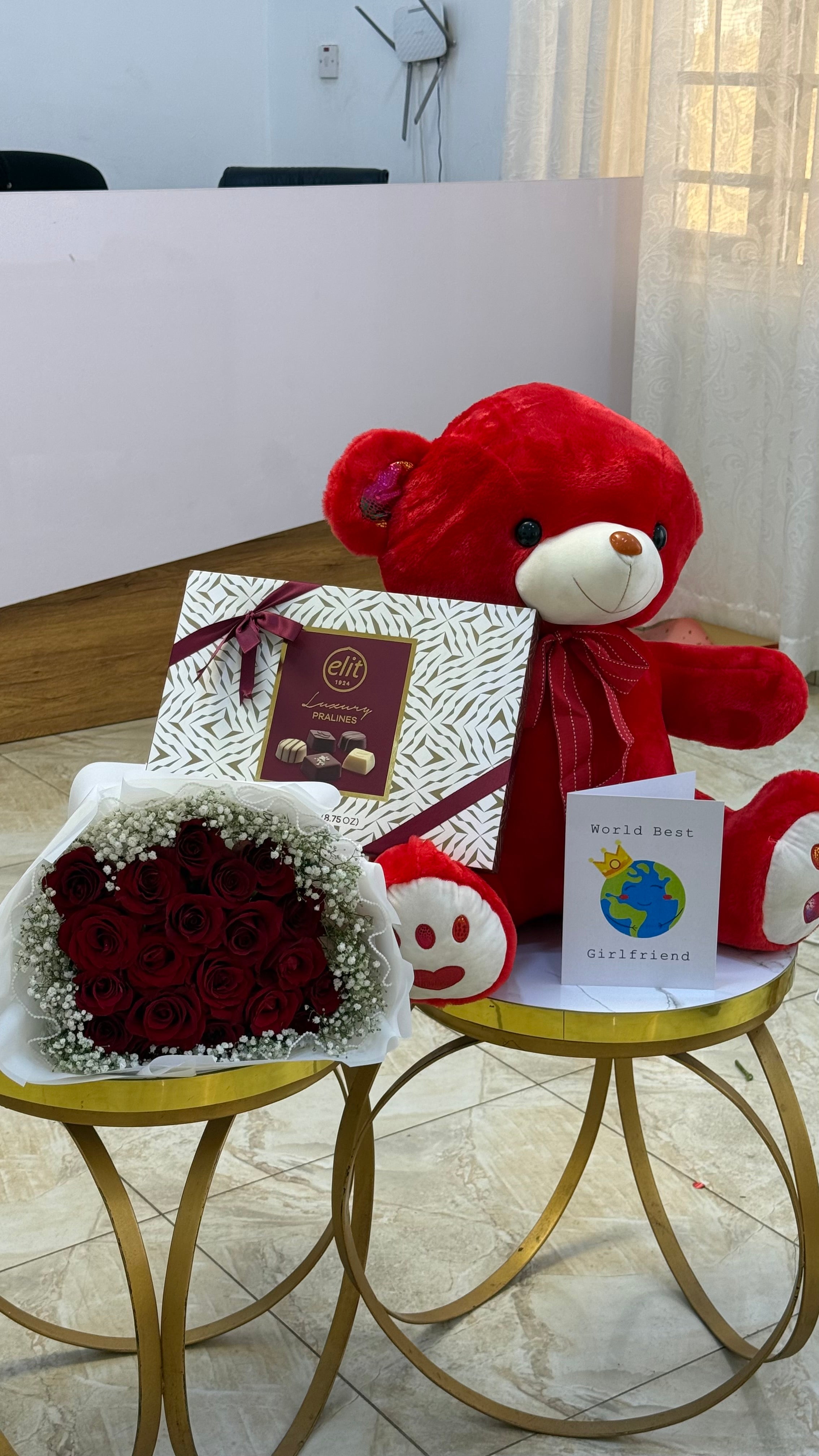 Forever Yours Rose, Teddy & Chocolate Gift Set