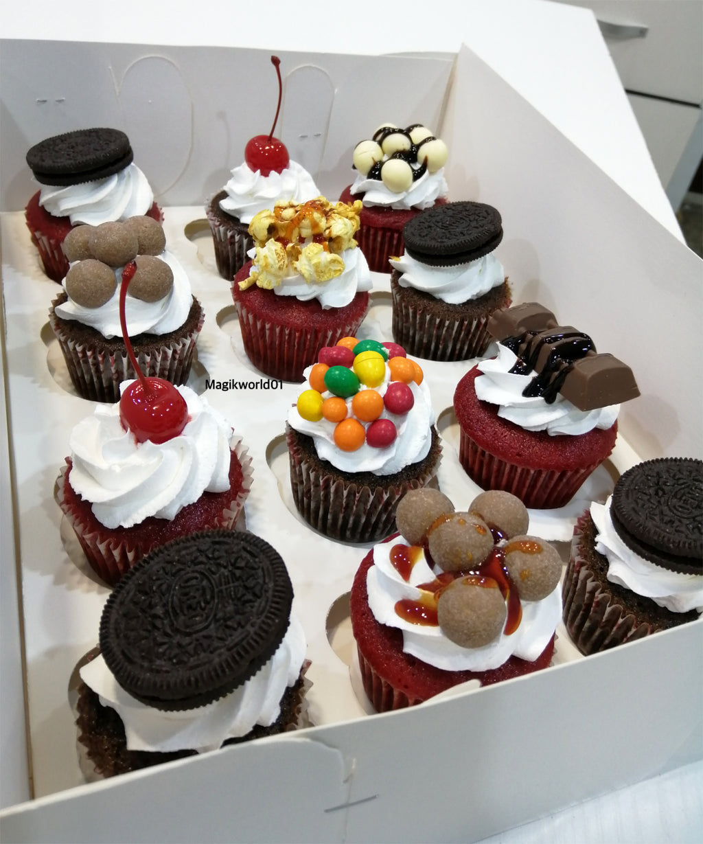 Assorted Gourmet Cupcake Gift Box | Fresh Cupcake Delivery Abuja & Lagos