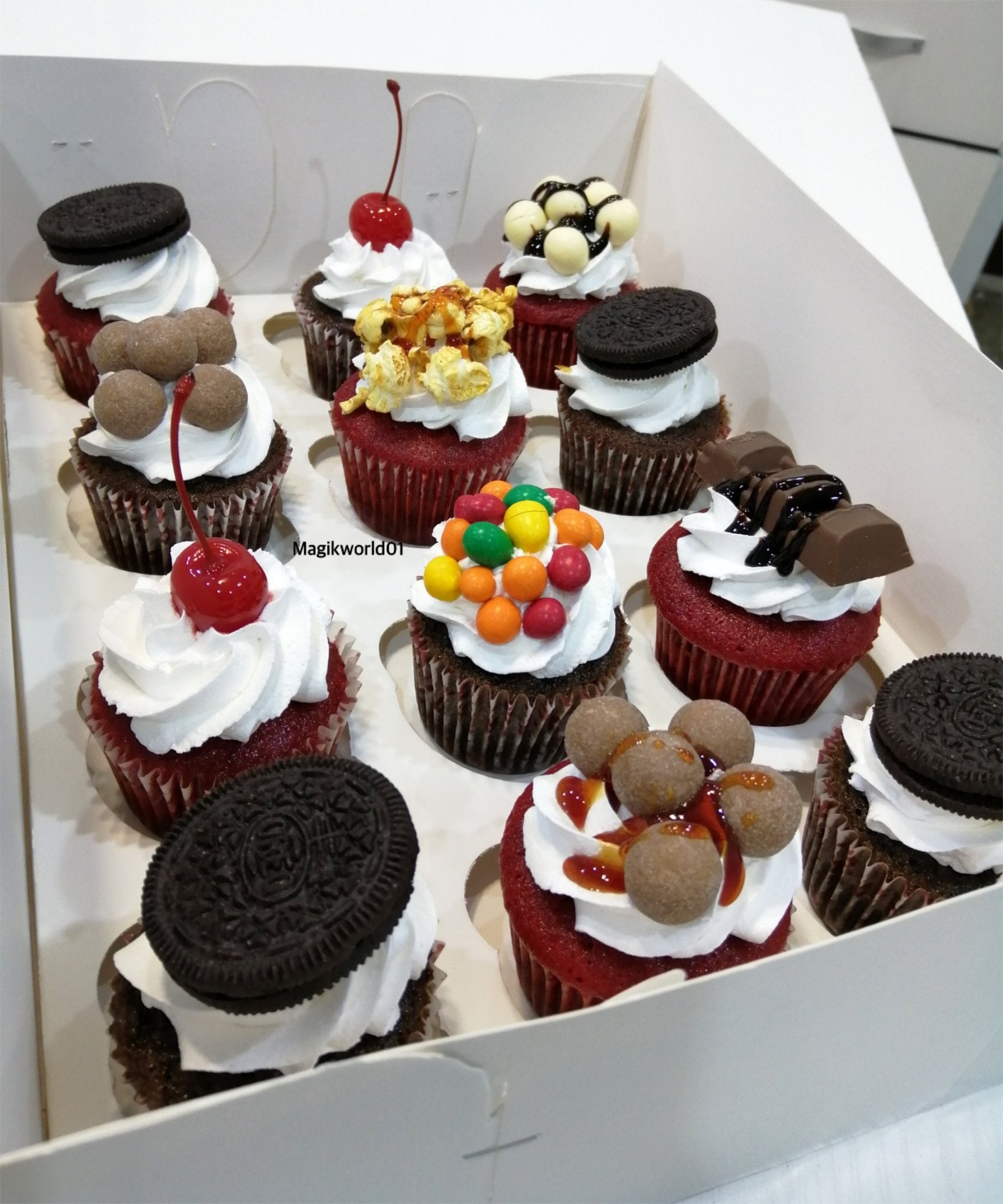 Assorted Gourmet Cupcake Gift Box | Fresh Cupcake Delivery Abuja & Lagos - Magikworld Gifts and Surprises