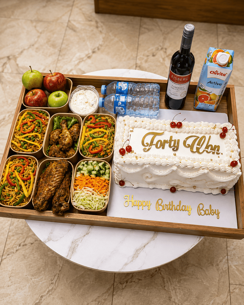 Birthday Food Tray & Cake Gift Package – Lagos & Abuja - Magikworld Gifts and Surprises