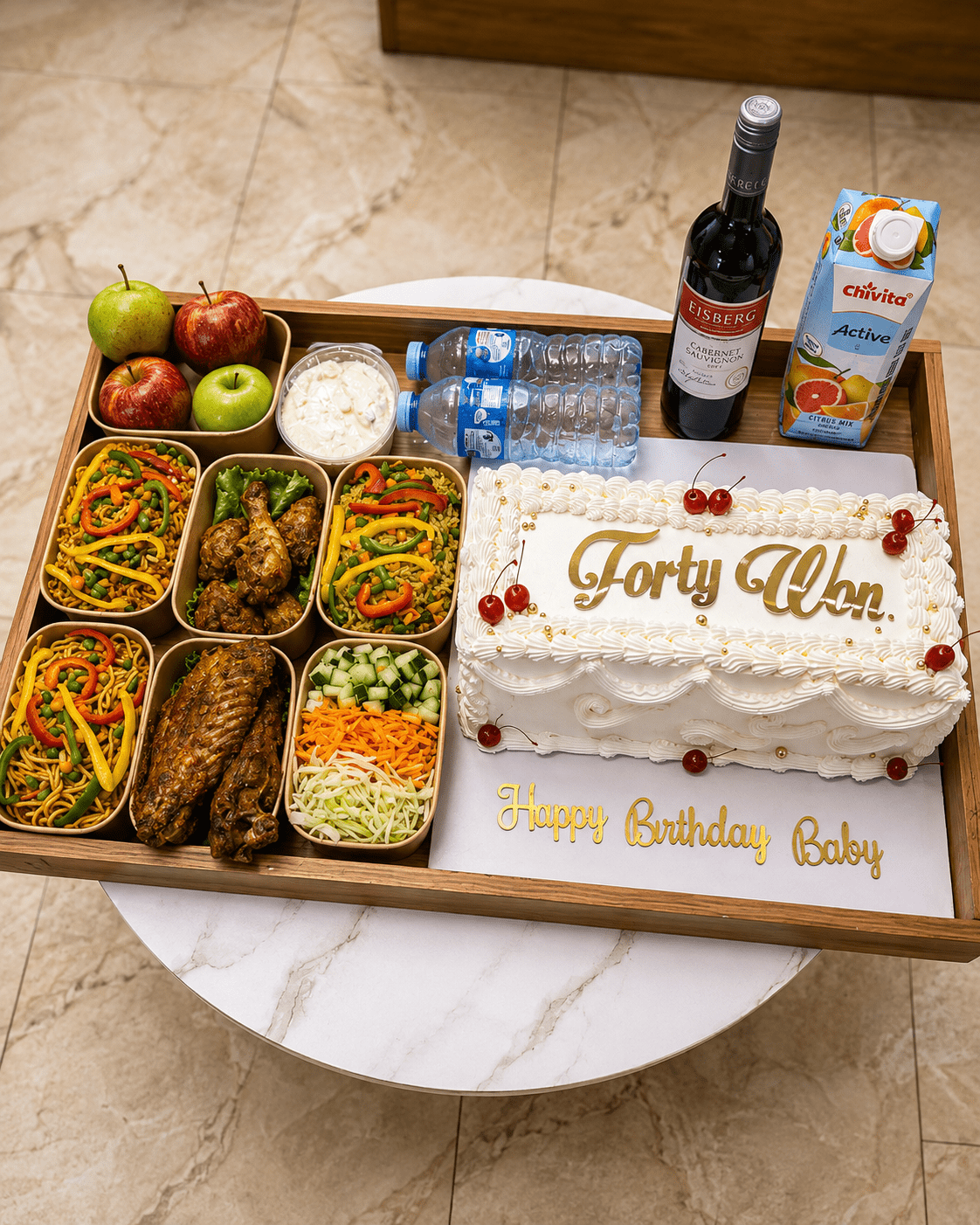 Birthday Food Tray & Cake Gift Package – Lagos & Abuja - Magikworld Gifts and Surprises