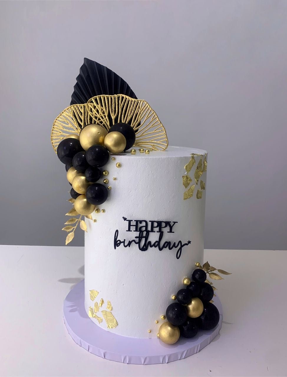 Elegant White Orchid Birthday Cake - Magikworld Gifts and Surprises