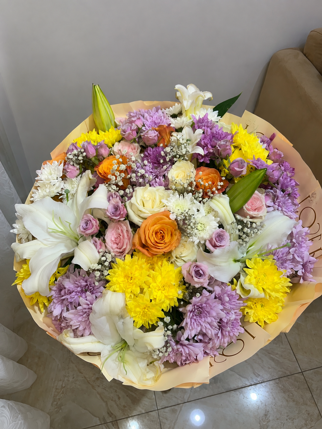 Luxury Mixed Flower Bouquet with Lilies & Roses – Abuja & Lagos - Magikworld Gifts and Surprises