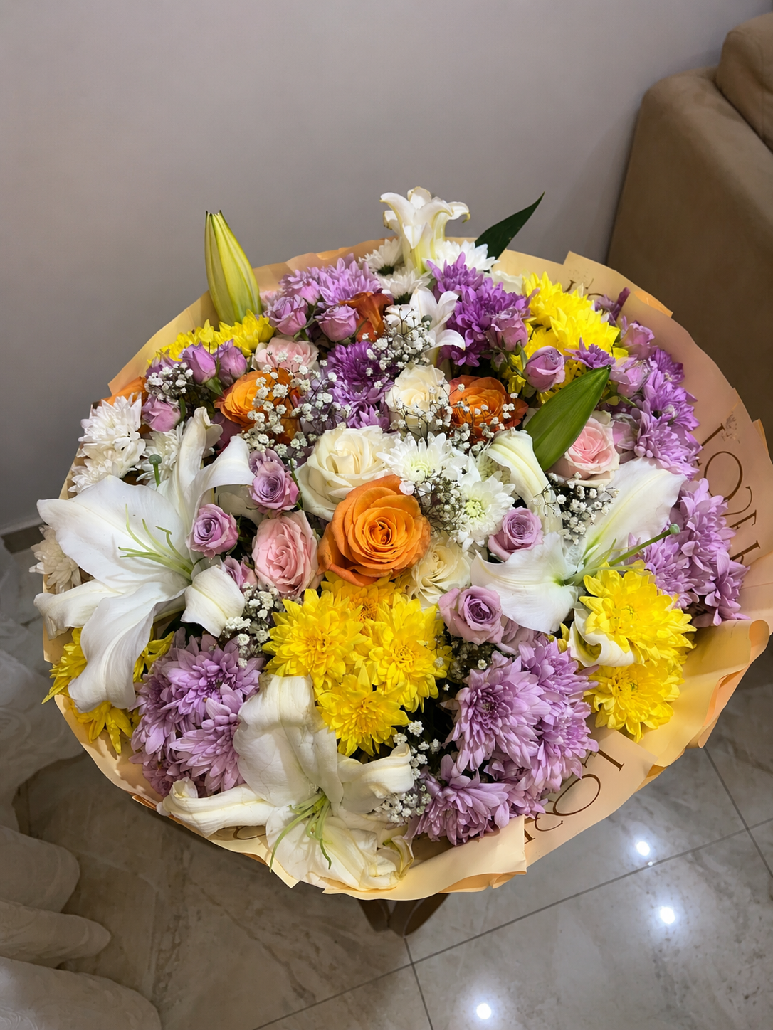 Luxury Mixed Flower Bouquet with Lilies & Roses – Abuja & Lagos - Magikworld Gifts and Surprises