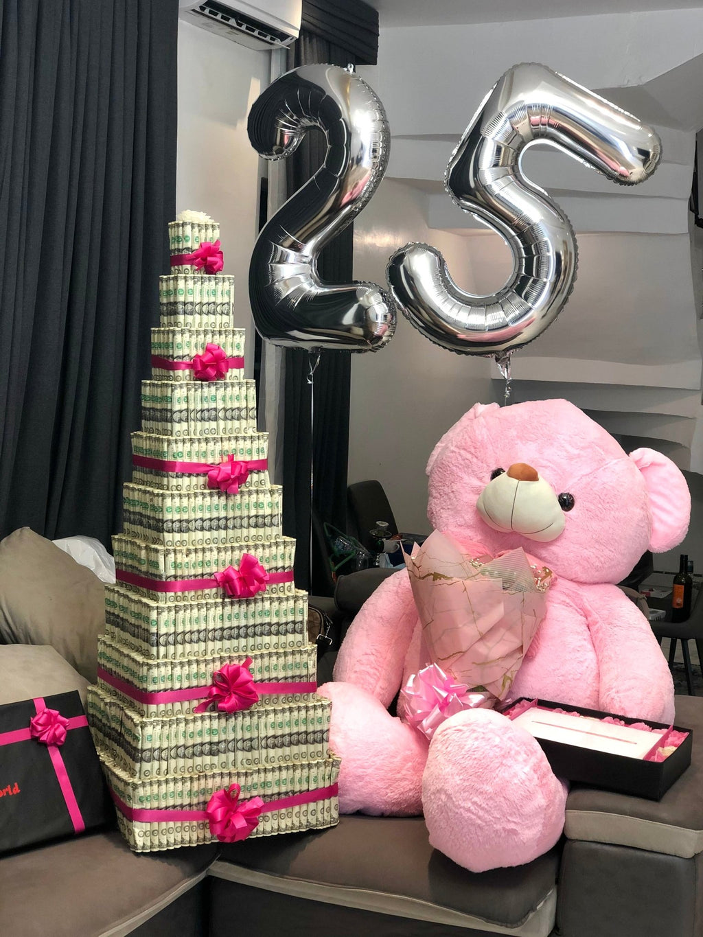 Luxury Money Tower Birthday Surprise Package – Abuja & Lagos - Magikworld Gifts and Surprises
