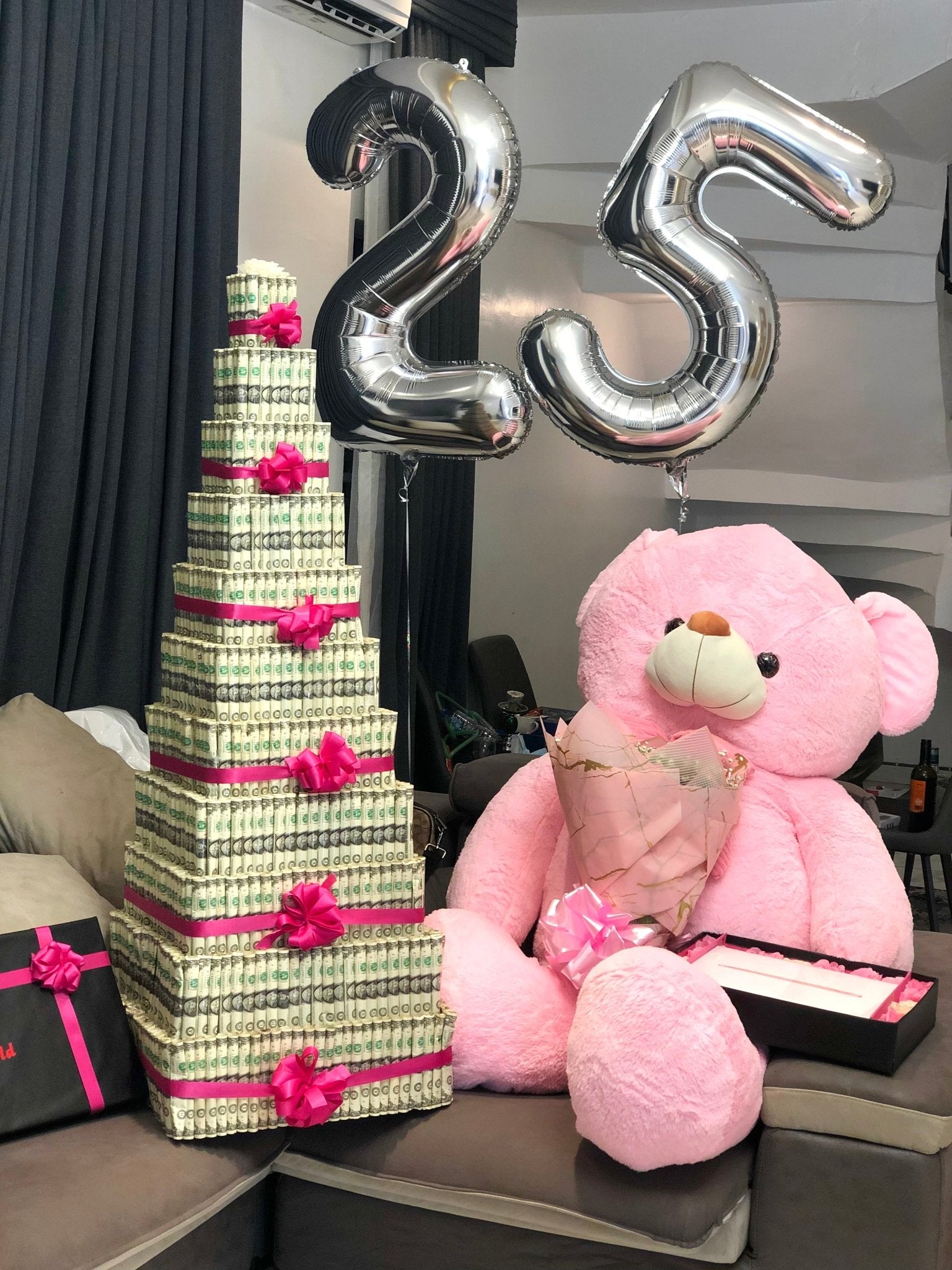 Luxury Money Tower Birthday Surprise Package – Abuja & Lagos - Magikworld Gifts and Surprises