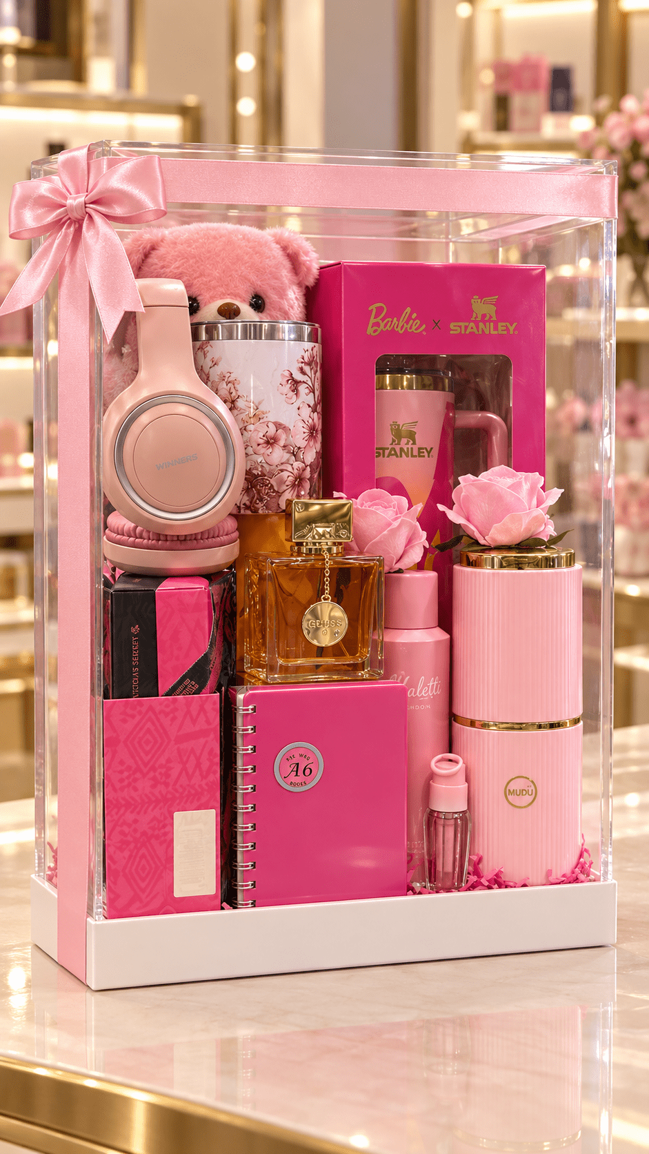 Luxury Pink Gift Box for Her | Birthday Gift Hamper Nigeria - Magikworld Gifts and Surprises