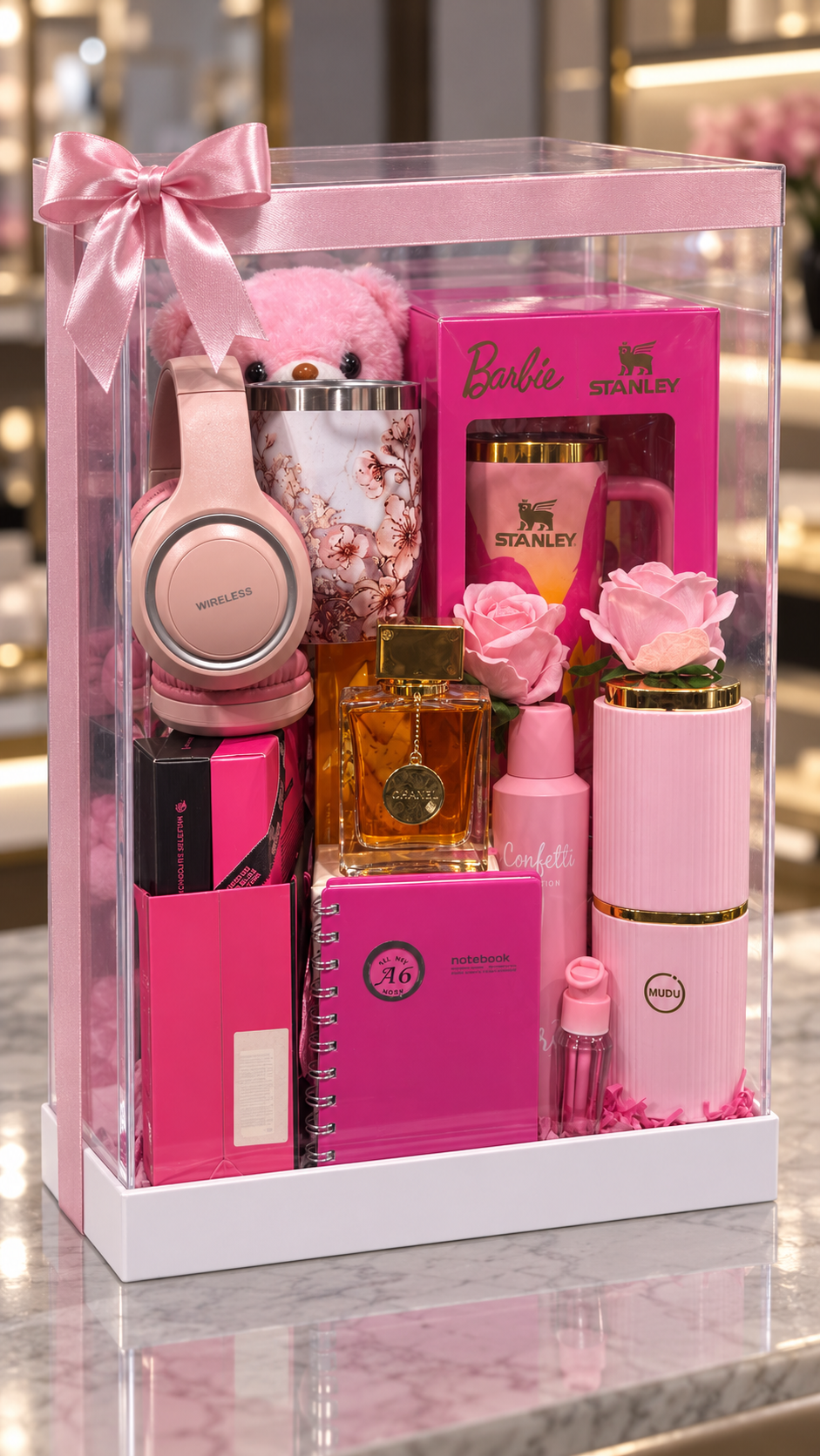 Luxury Pink Gift Box for Her | Birthday Gift Hamper Nigeria - Magikworld Gifts and Surprises