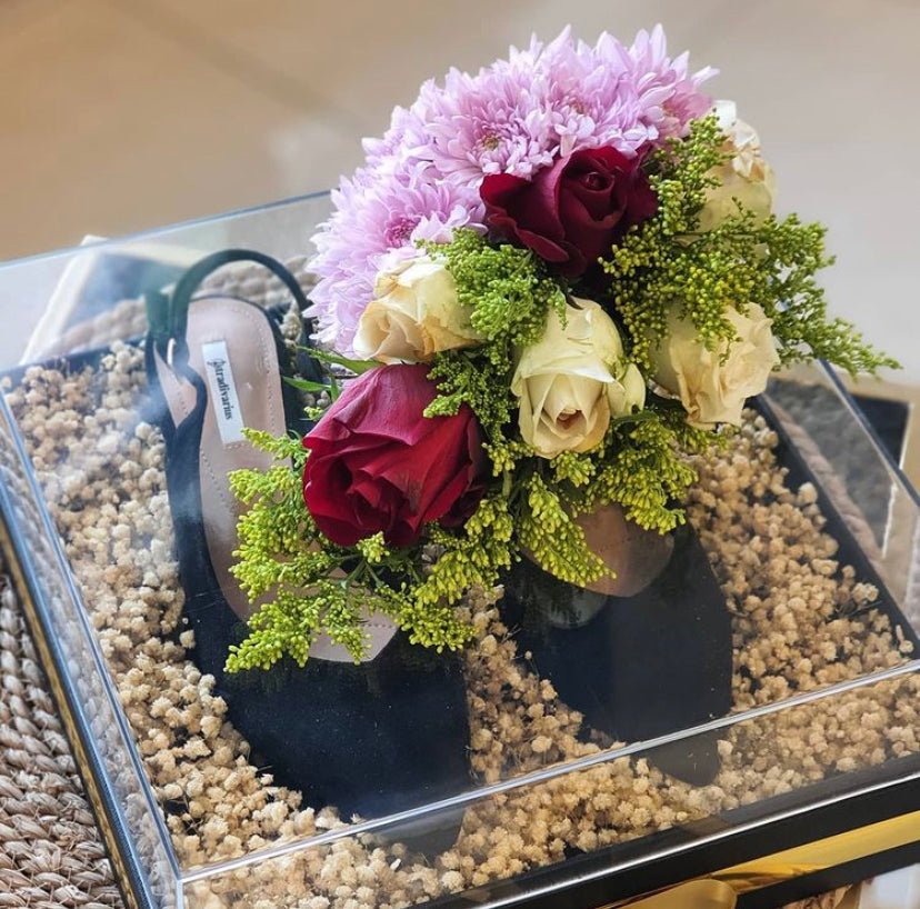 Luxury Shoe Gift Box with Flowers for Her – Abuja & Lagos - Magikworld Gifts and Surprises
