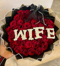 Luxury WIFE Red Rose Bouquet – Romantic Flowers Abuja & Lagos - Magikworld Gifts and Surprises