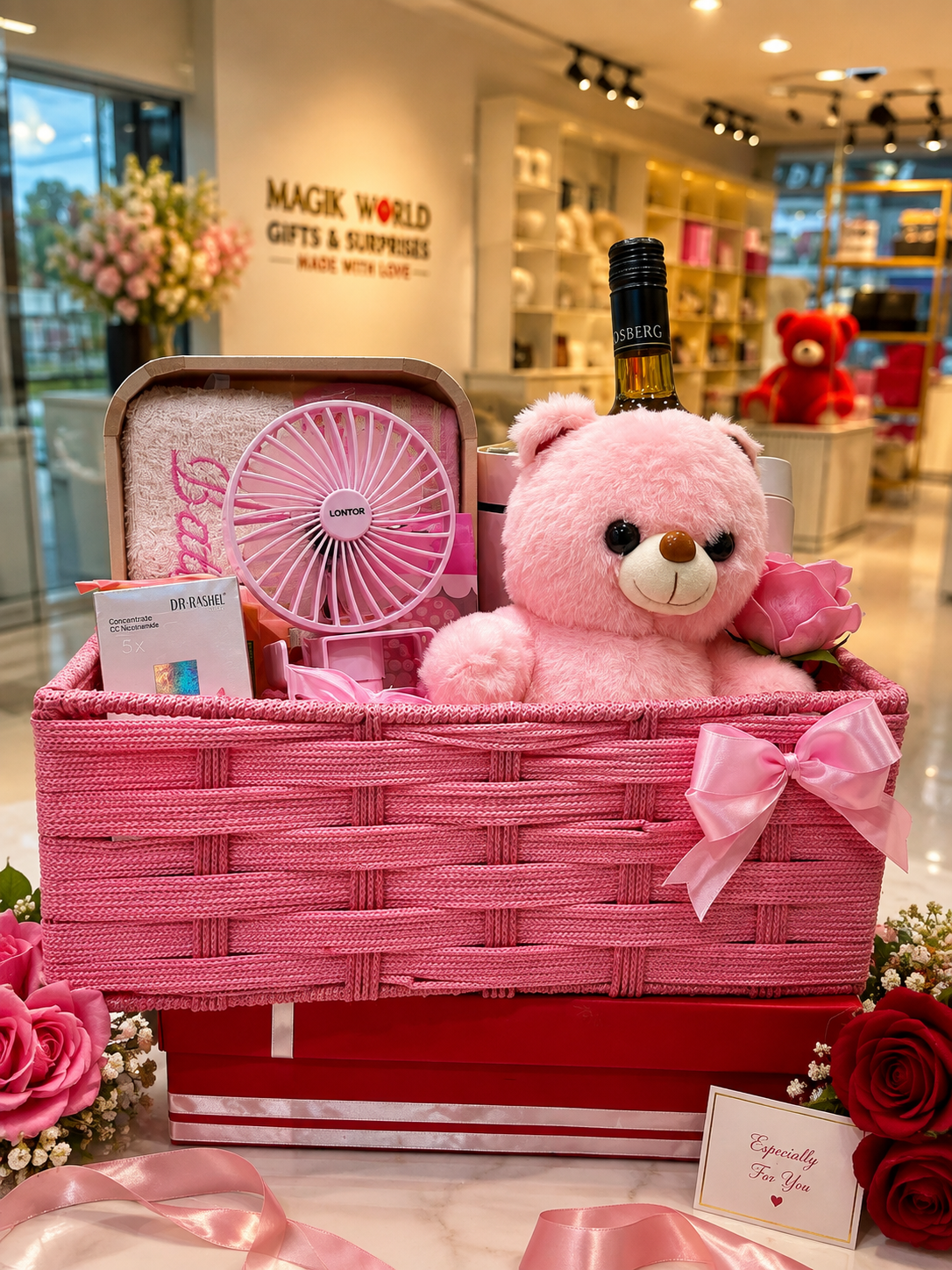 Pink Self-Care Gift Basket for Her – Lagos & Abuja Delivery - Magikworld Gifts and Surprises