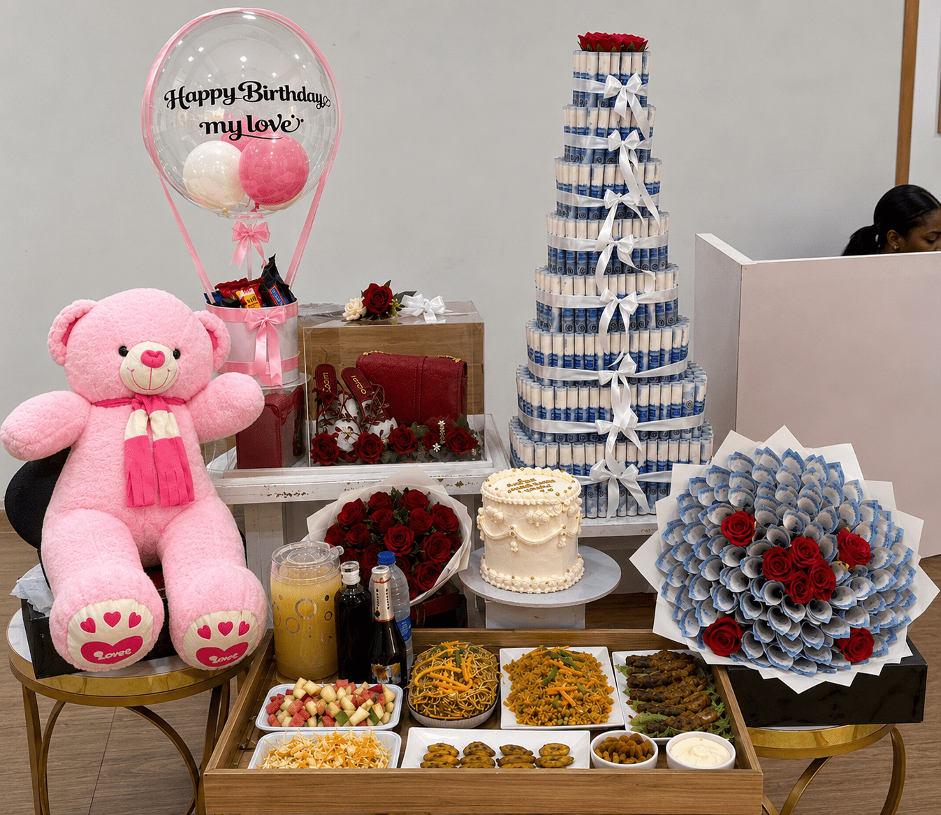 Premium Birthday Surprise Package with Money Bouquet & Gifts - Magikworld Gifts and Surprises